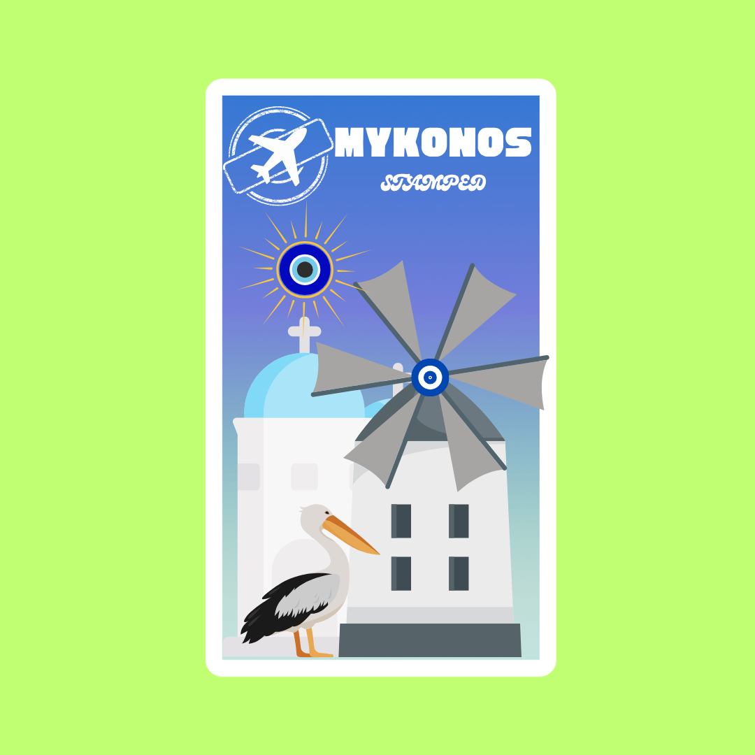 The “Mykonos” Sticker